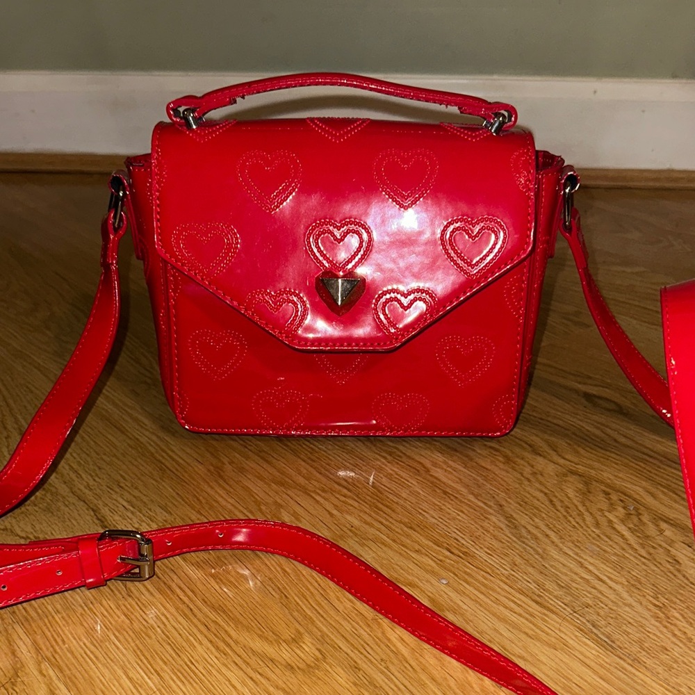 Betsey Johnson Red Heart Crossbody Bag ♥️